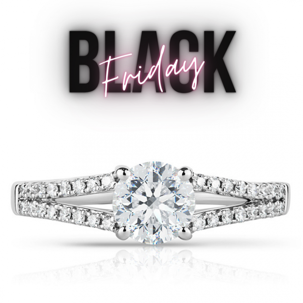 Black Friday Engagement Ring Special Deal Carriage Diamonds